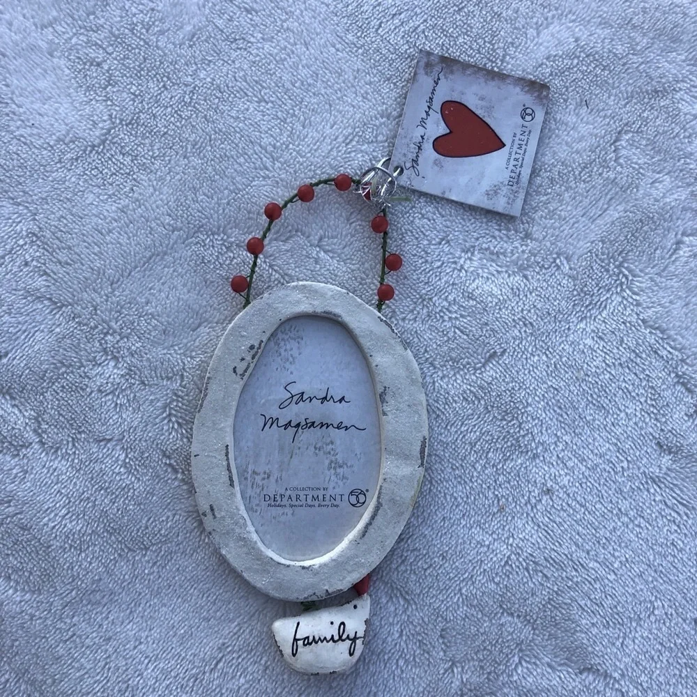 Christmas Ornament Department 56 Sandra Magsamen Picture Frame